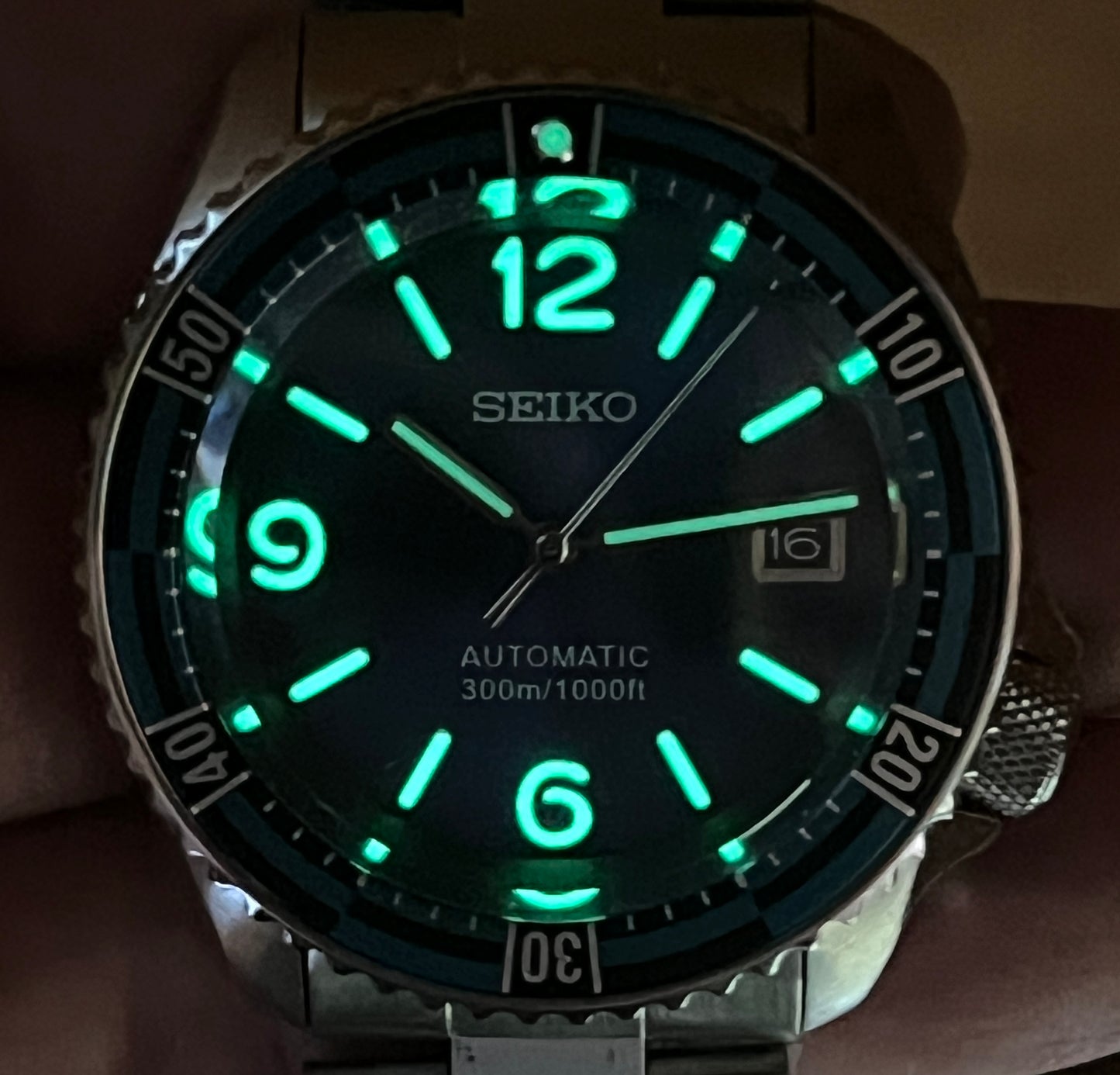 SEIKOMOD|SKX007 HOMAGE BLUE DIAL DIVER.