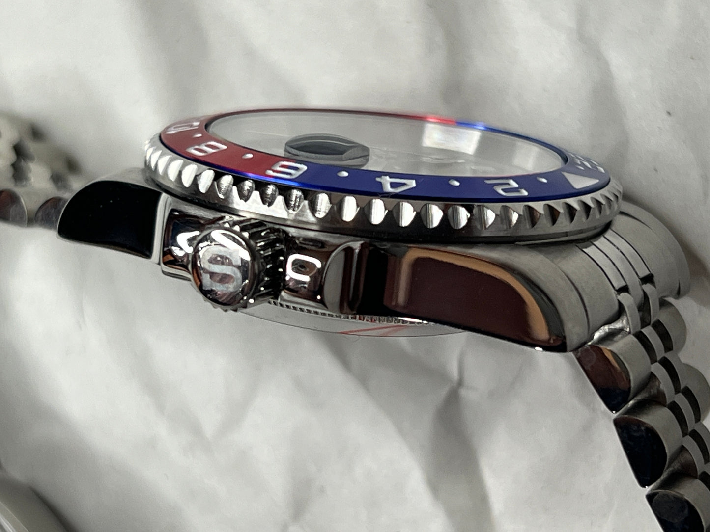 SEIKOMOD|GMT MASTER2 /PEPUSI/RED&BLUE BEZEL model HOMAGE 40mm