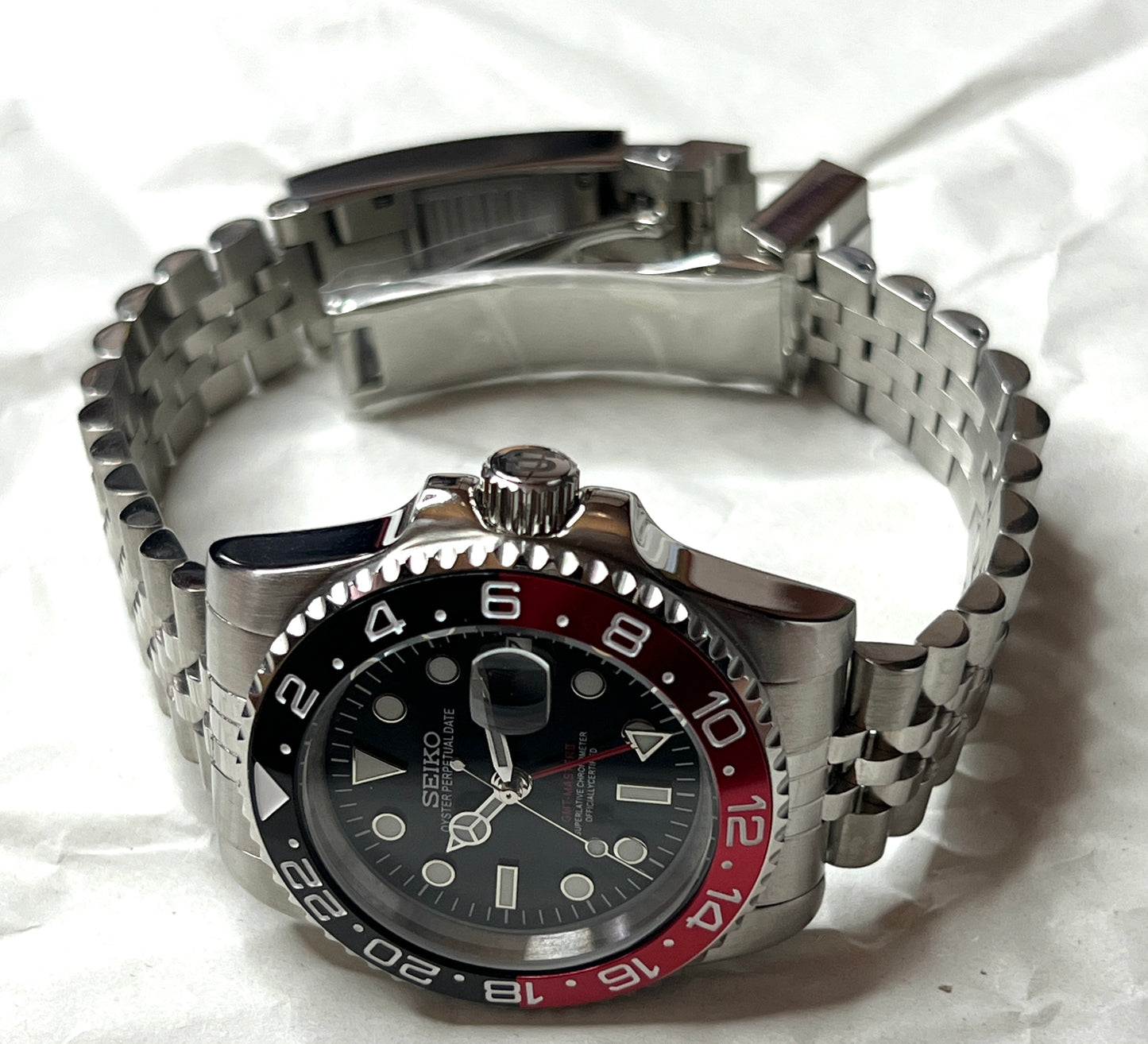 SEIKOMOD|GMT MASTER2 /COKE/RED&BLACK BEZEL model HOMAGE 40mm