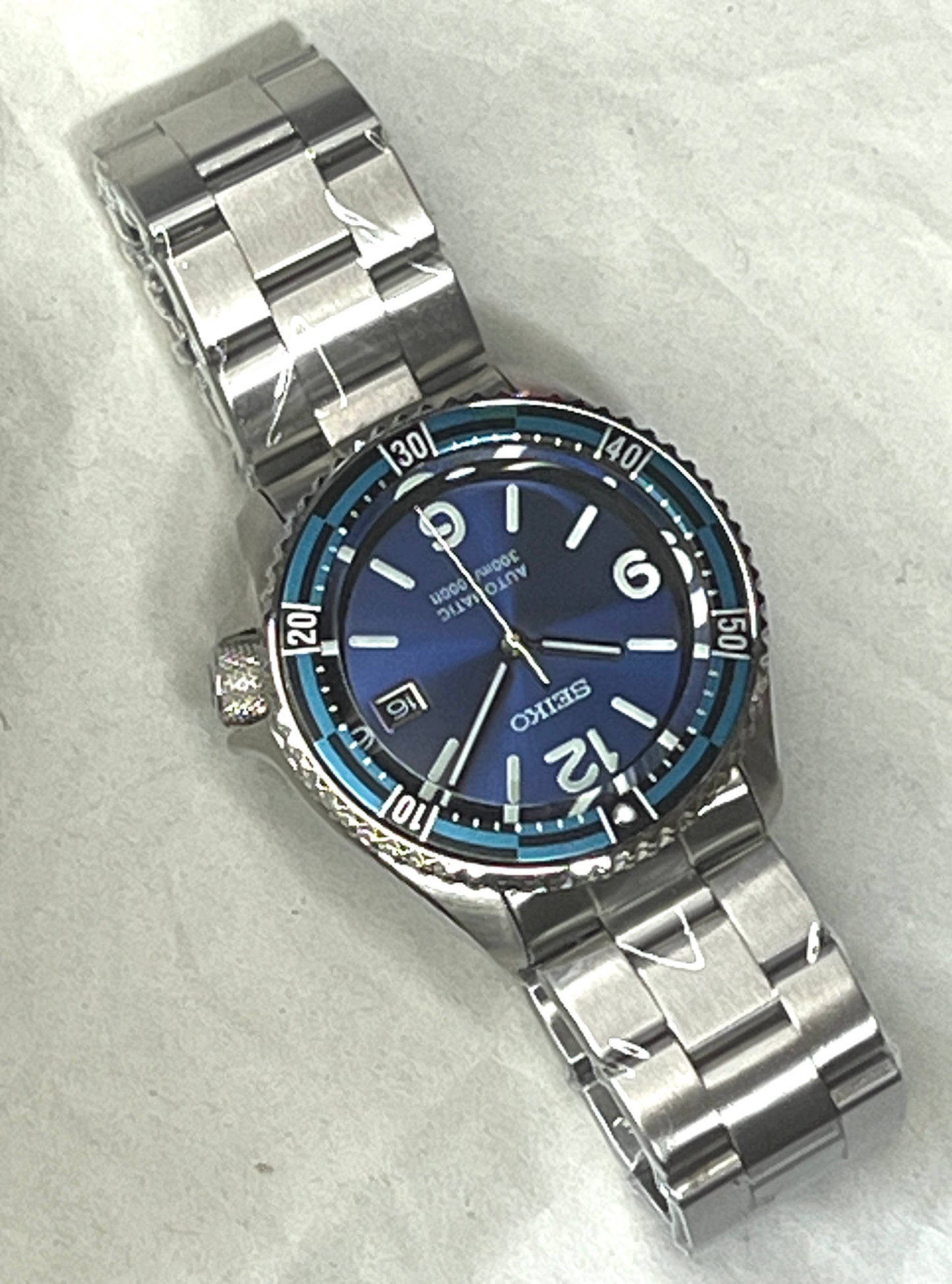SEIKOMOD|SKX007 HOMAGE BLUE DIAL DIVER.