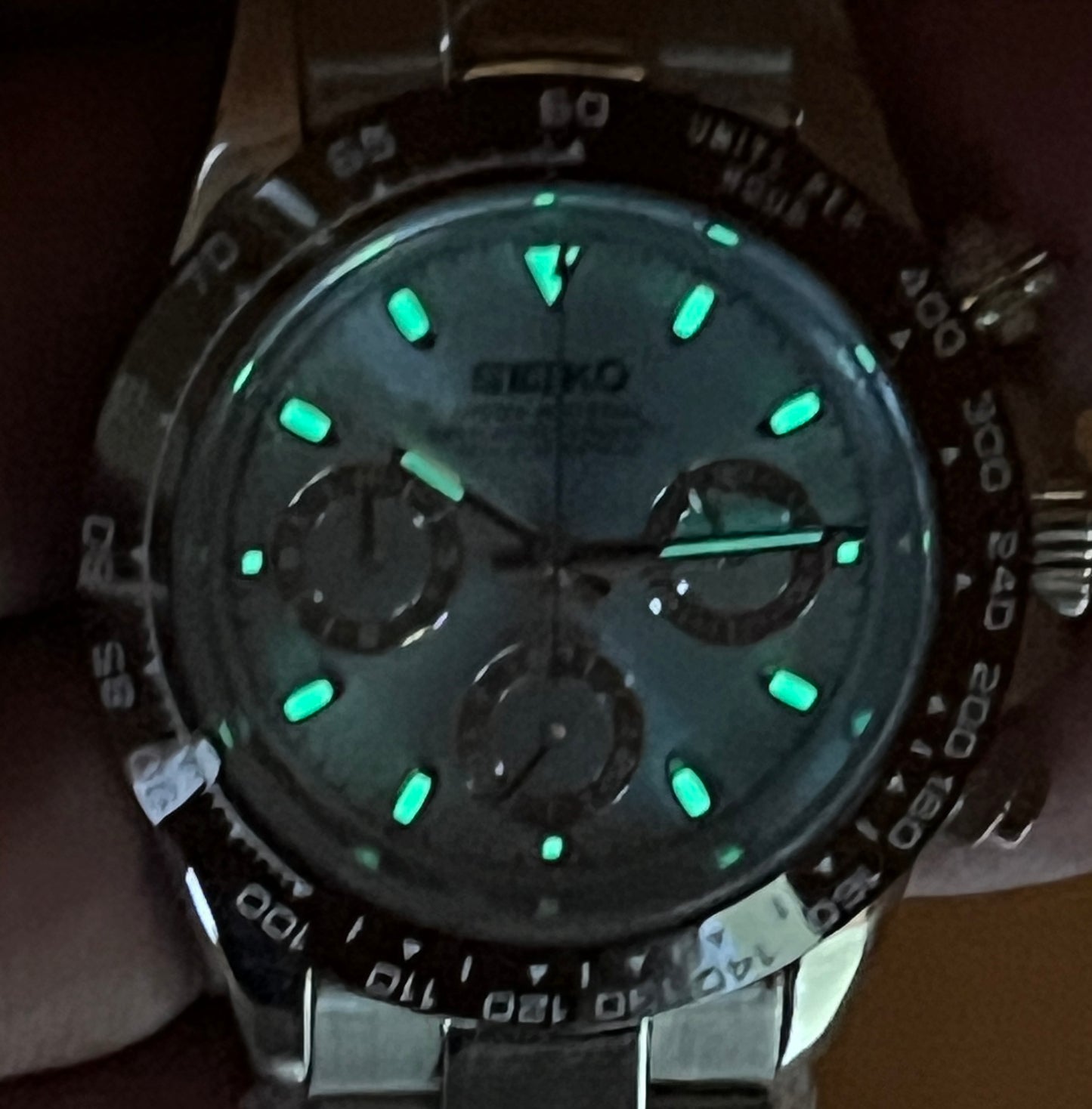 SEIKOMOD|DAYTONA /Ice Blue Dial/Chestnut Brown Bezel/ 40mm