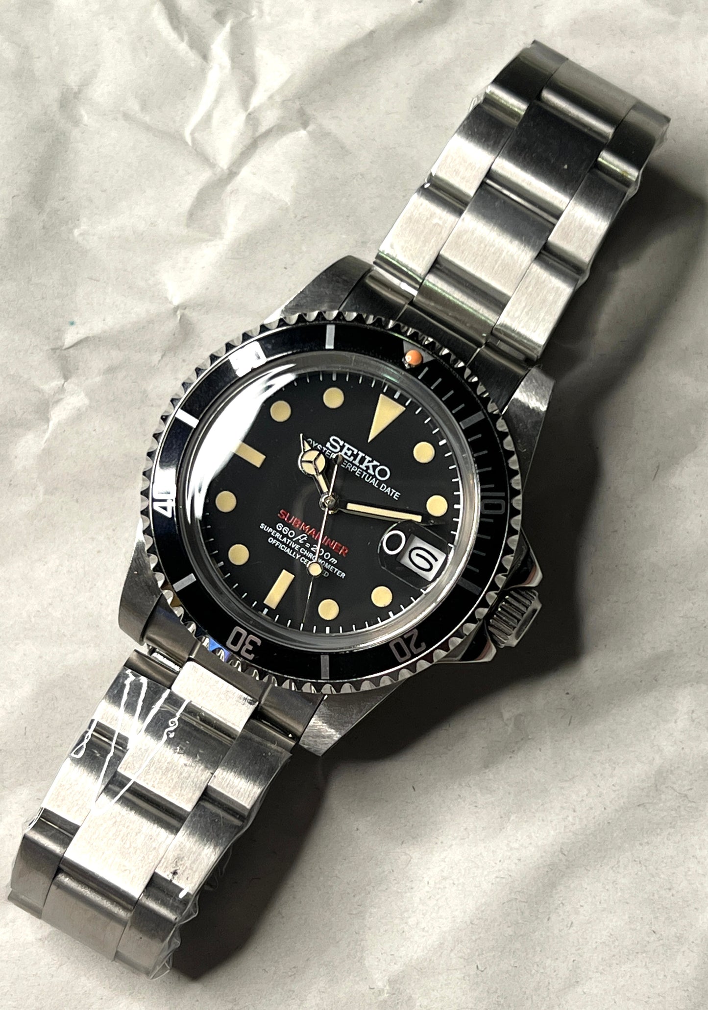 SEIKOMOD|VINTAGE 1680 RED-SUB HOMAGE  39.5mm