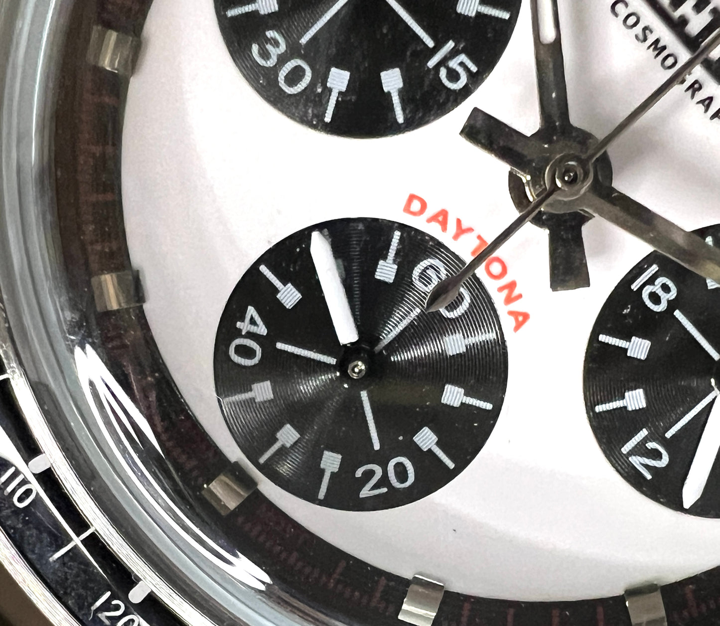 Seiko Mod|COSMO GRAPH DAYTONA 6241 homage model /White Dial/ 38mm