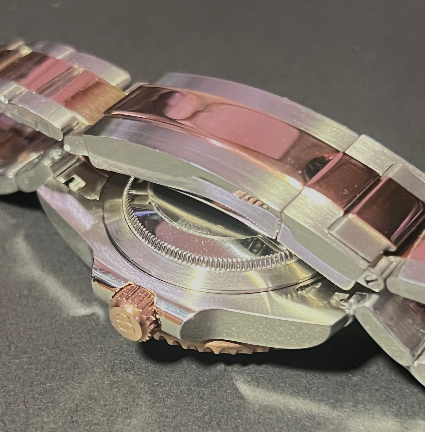 SEIKOMODS|COMBI-SUB/ROSEGOLD&SILVER/ 40mm