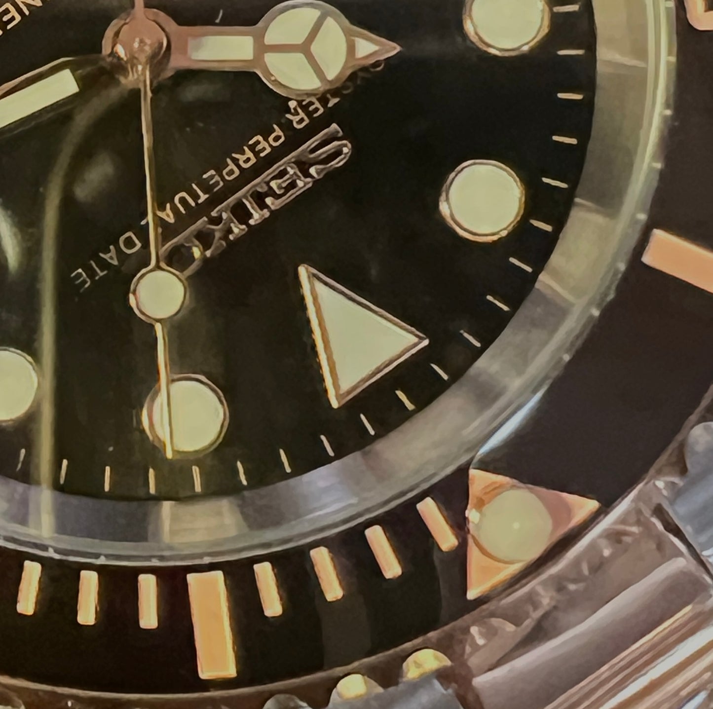 SEIKOMODS|COMBI-SUB/ROSEGOLD&SILVER/ 40mm