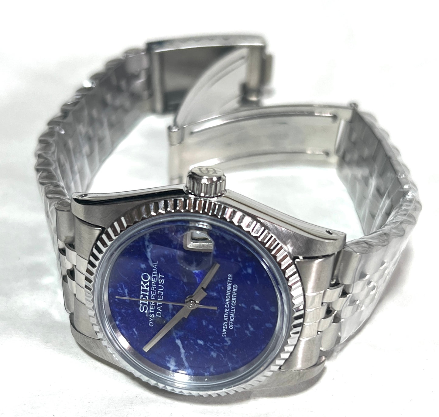 SEIKOMOD|VINTAGE DATEJUST Lapis Lazuli dial!!   36mm