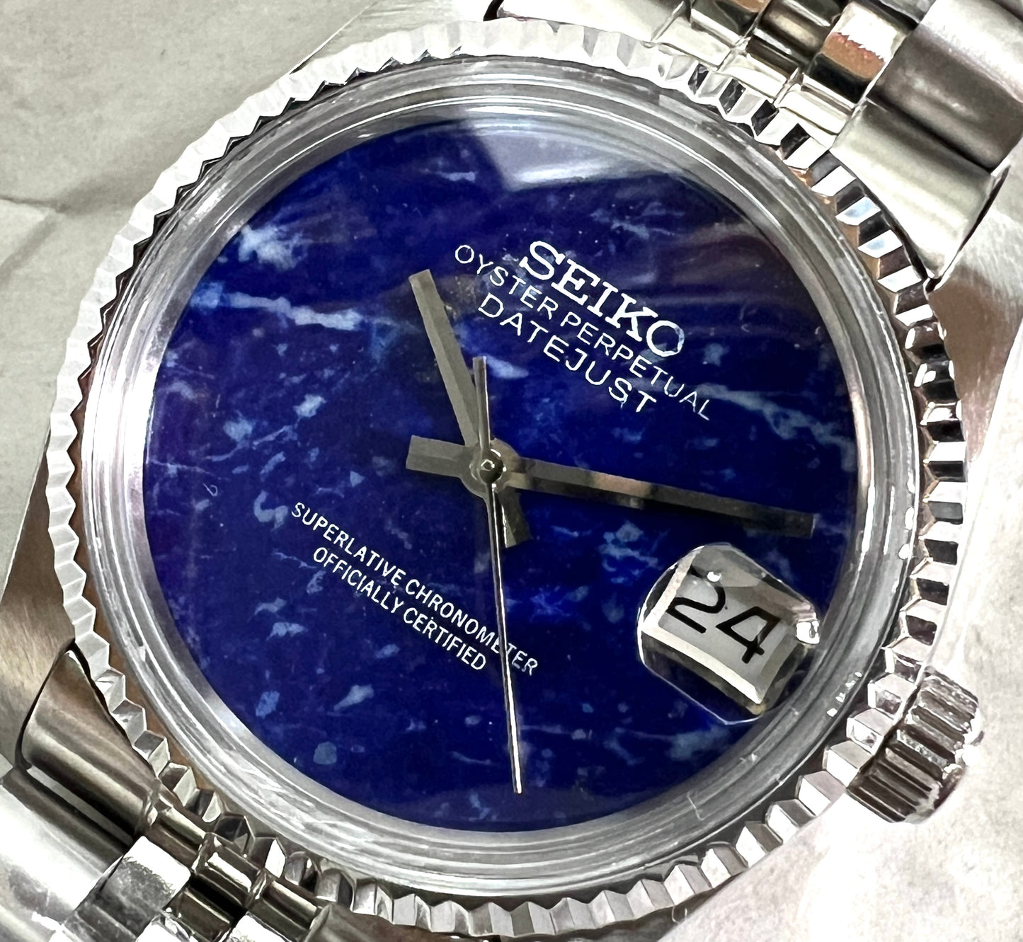 SEIKOMOD|VINTAGE DATEJUST Lapis Lazuli dial!!   36mm