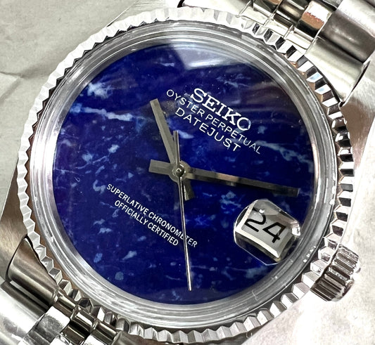 SEIKOMOD|VINTAGE DATEJUST Lapis Lazuli dial!!   36mm