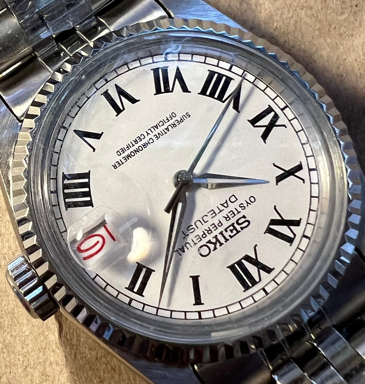 セイコーモッド|VINTAGE DATEJUST Roman dial