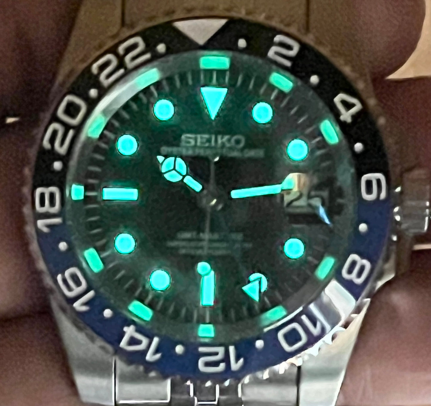 SEIKOMOD|GMT MASTER2 /BATMAN/BLACK&BLUE BEZEL model HOMAGE 40mm