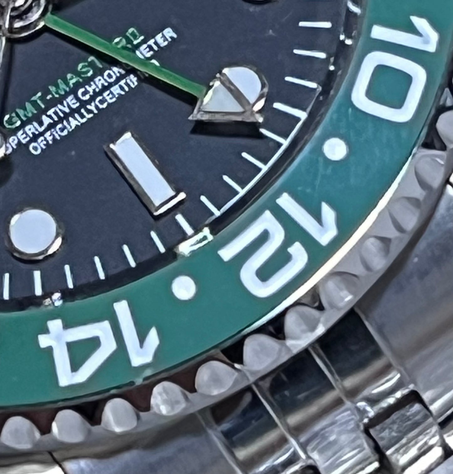 SEIKOMOD|GMT MASTER2 /SPRITE/BLACK&GREEN BEZEL model HOMAGE 40mm