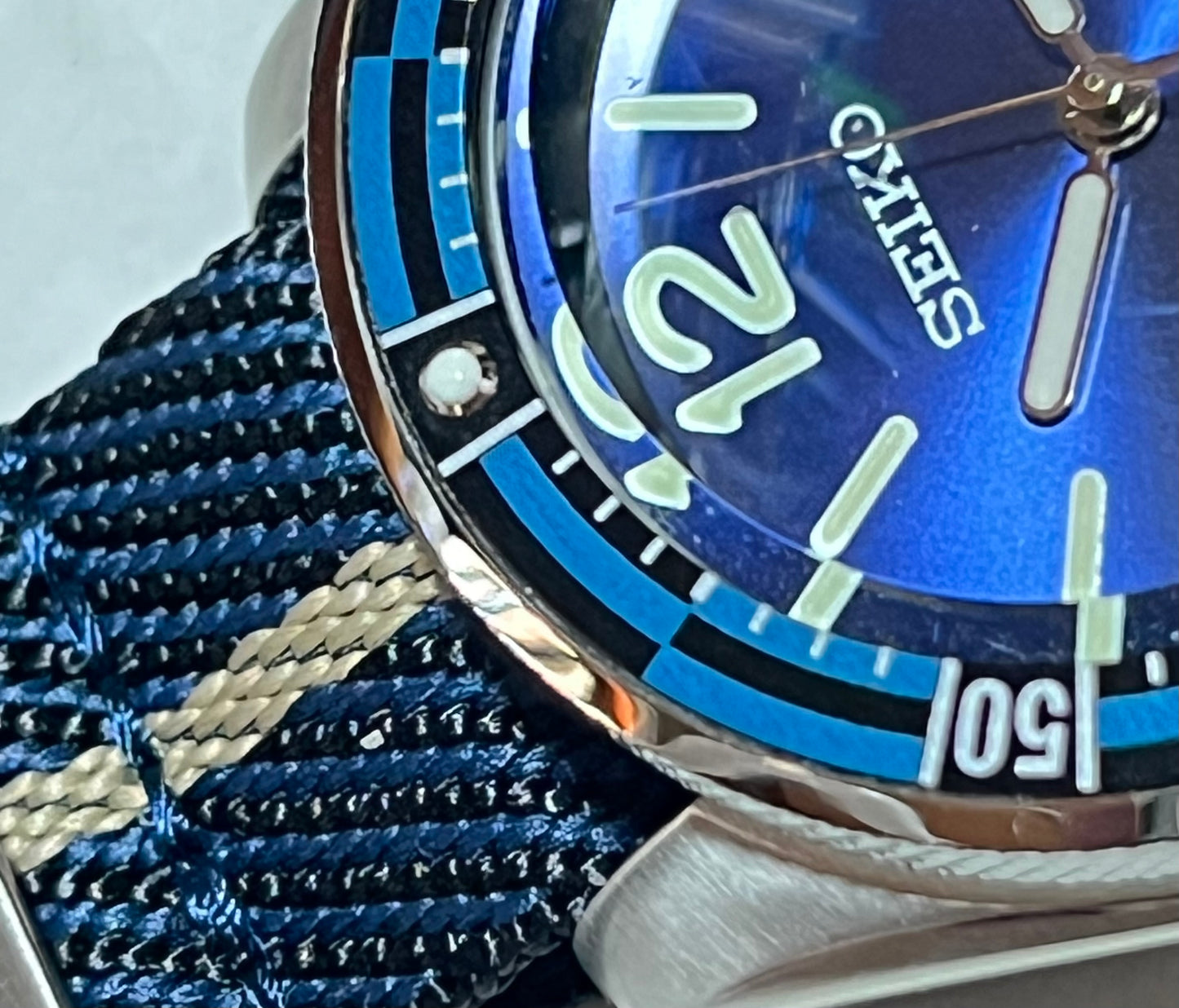 SEIKOMOD|SKX007 HOMAGE BLUE DIAL DIVER.