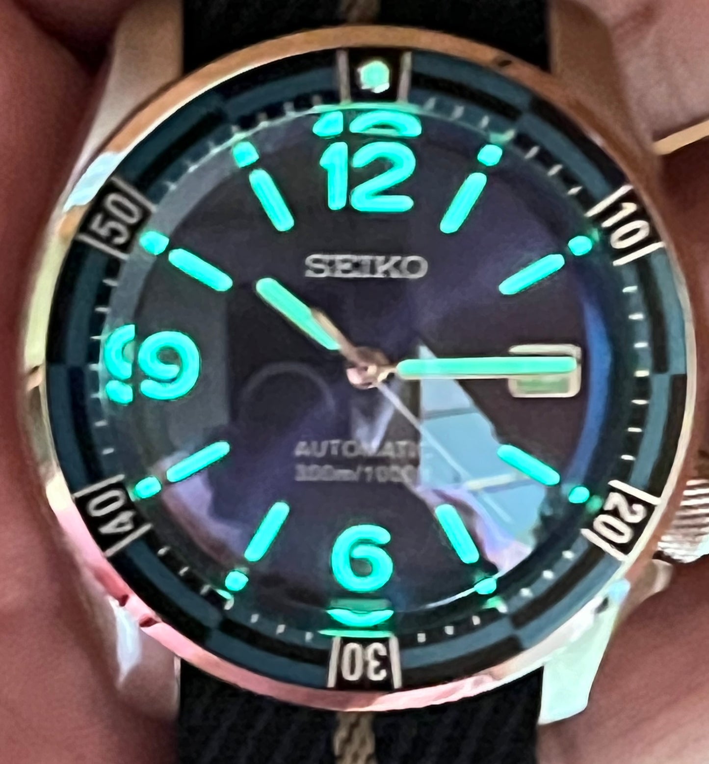 SEIKOMOD|SKX007 HOMAGE BLUE DIAL DIVER.