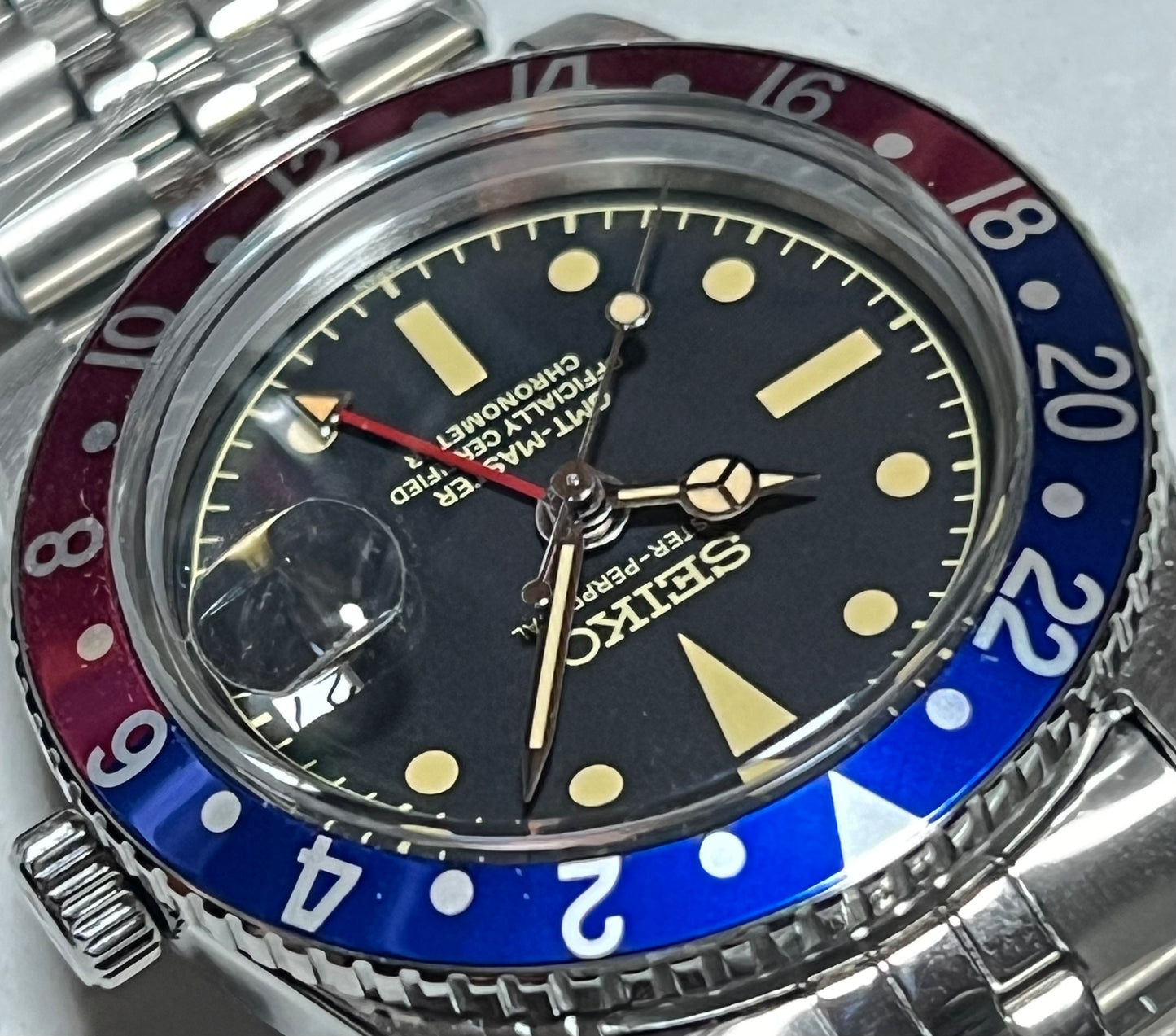 SEIKOMOD|GMTMASTER 6542 model homage /PEPUSI BEZEL