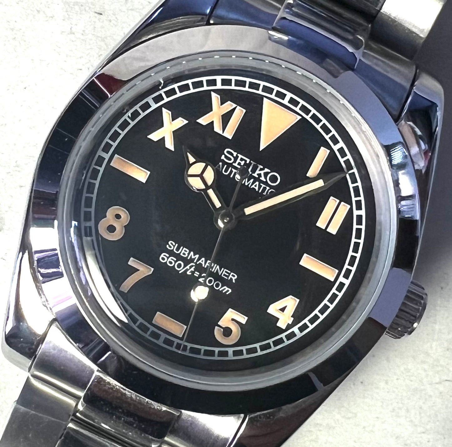 SEIKOMOD|VINTAGE OYSTER  california dial!!   36mm