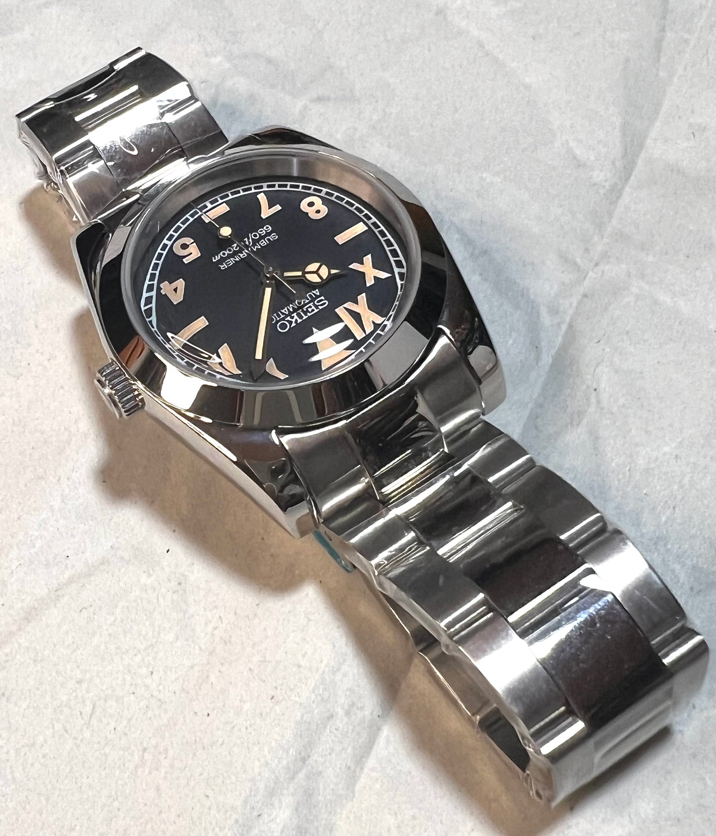 SEIKOMOD|VINTAGE OYSTER  california dial!!   36mm