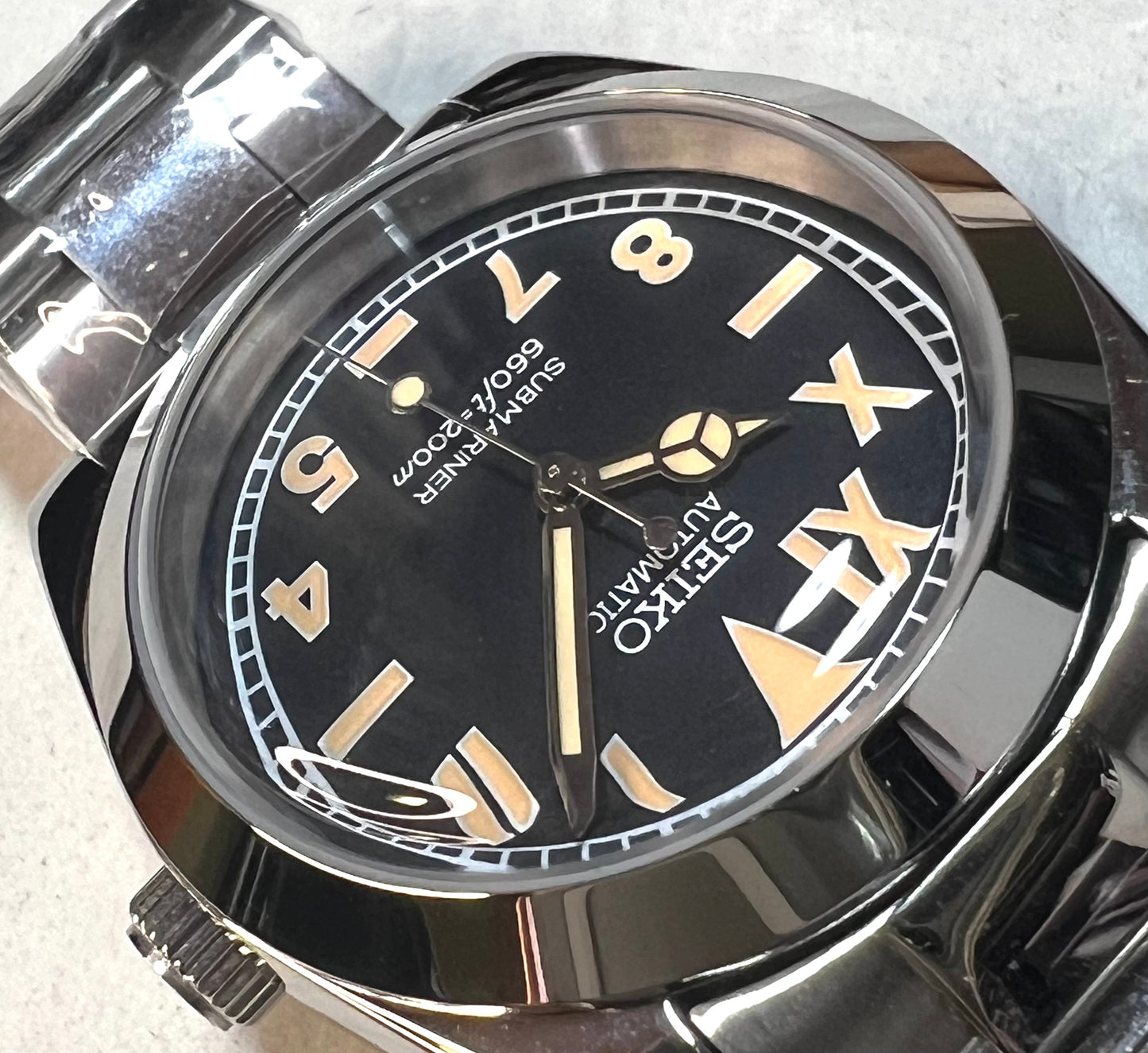 SEIKOMOD|VINTAGE OYSTER  california dial!!   36mm