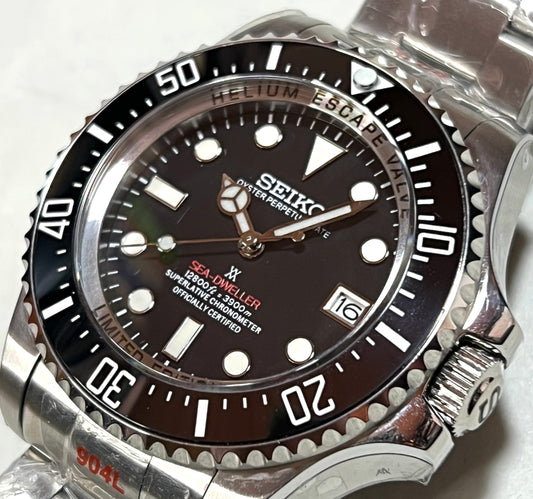 SEIKOMOD|SEA-DWELLER/ 43mm *BLACK　DIAL RED LETTERS