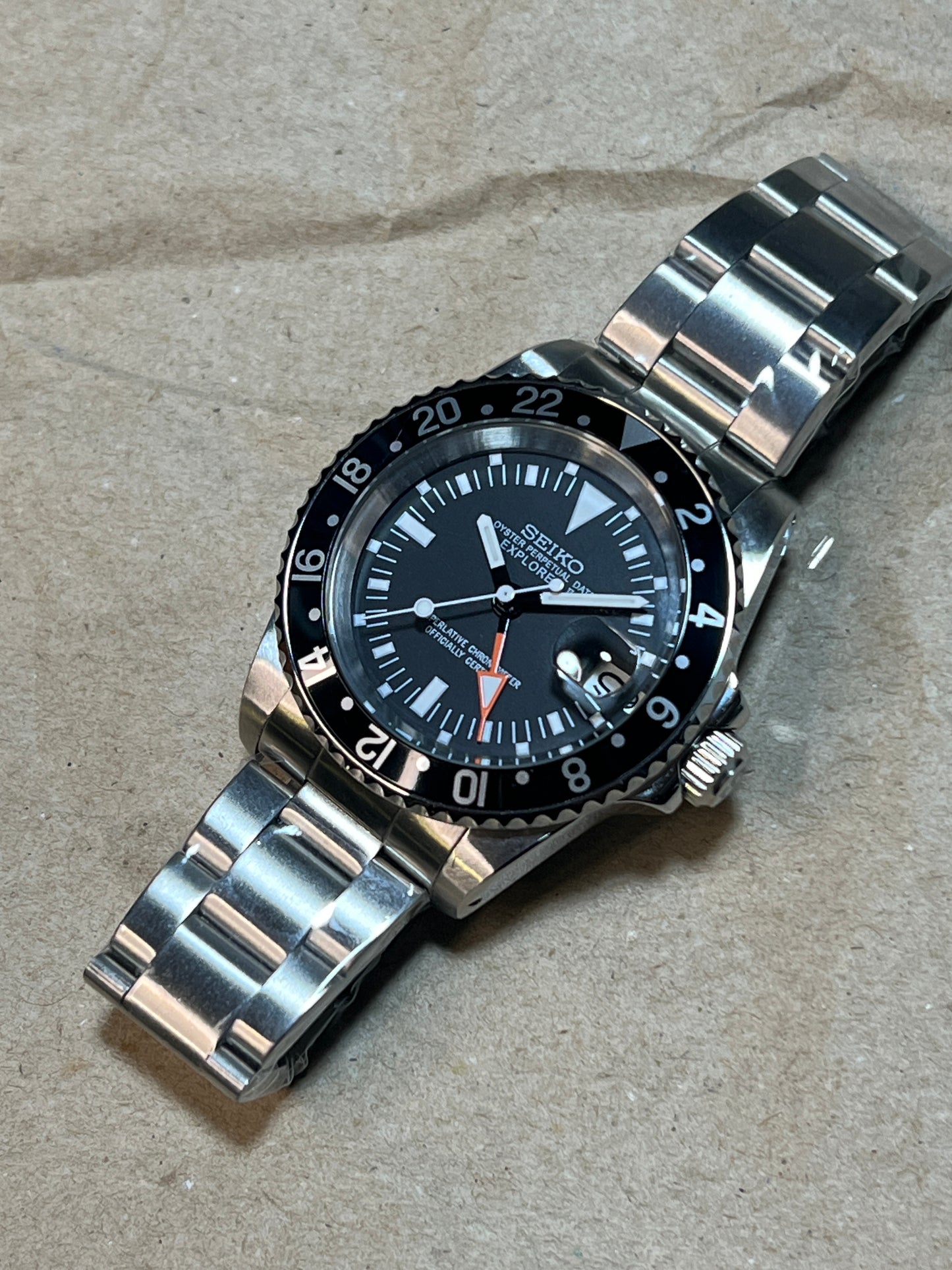 SEIKOMOD|vintage gmt 【BLACK RAIN】model 39.5mm