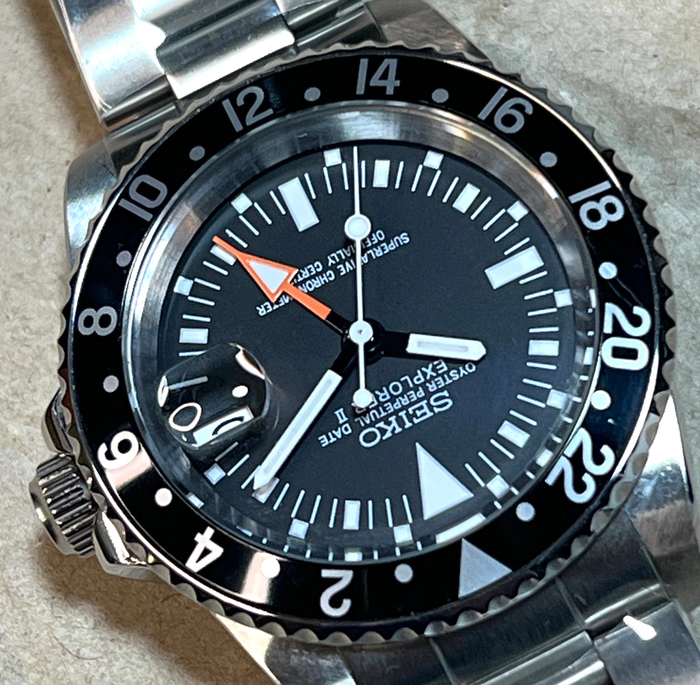 SEIKOMOD|vintage gmt 【BLACK RAIN】model 39.5mm