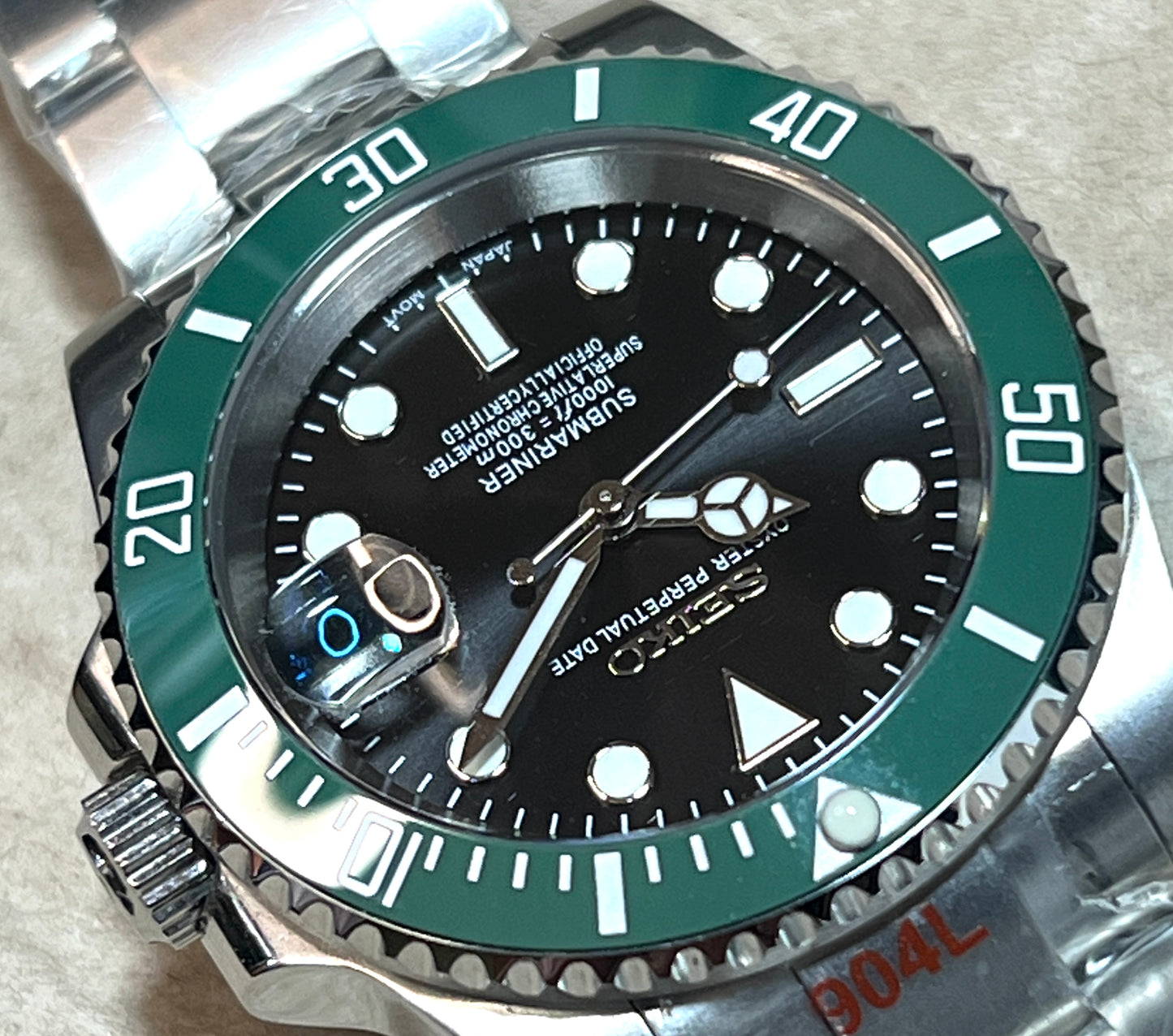 SEIKOMOD|GREEN-SUB  HOMAGE 40mm