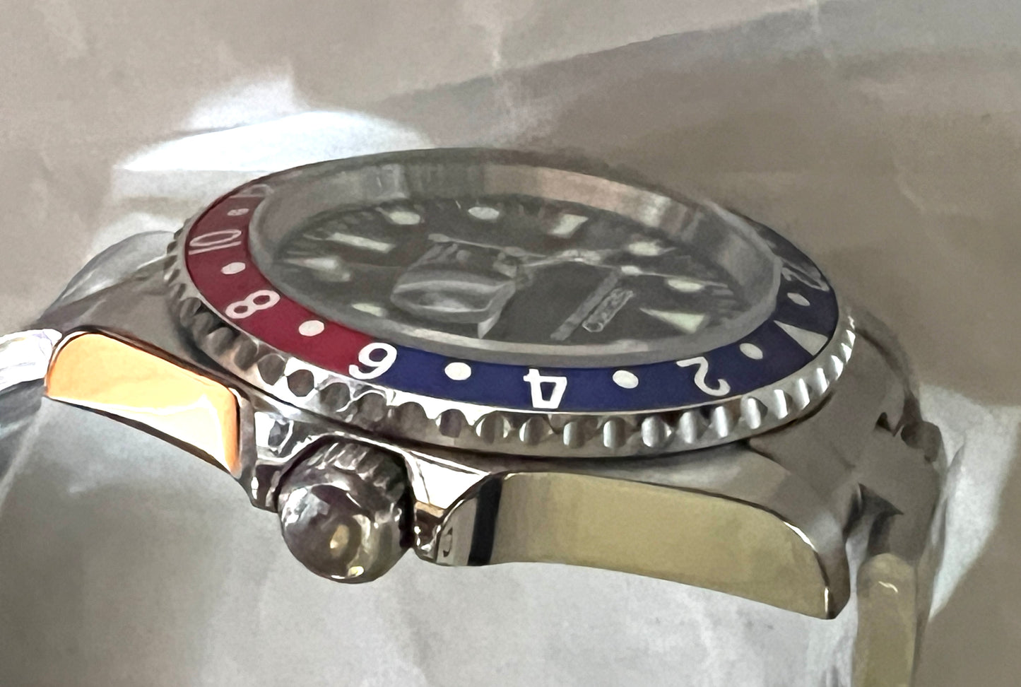 SEIKOMOD|VINTAGE 16710　GMTMASTERⅡ HOMAGE 40mm pepusi bezel