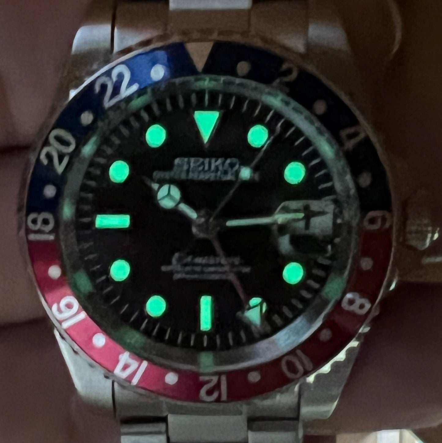 SEIKOMOD|VINTAGE 16710　GMTMASTERⅡ HOMAGE 40mm pepusi bezel