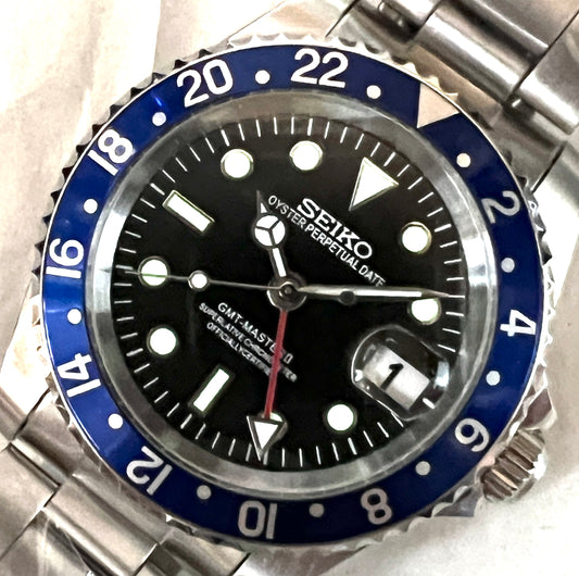 SEIKOMOD|VINTAGE 16710　GMTMASTERⅡ HOMAGE 40mm blueberry bezel
