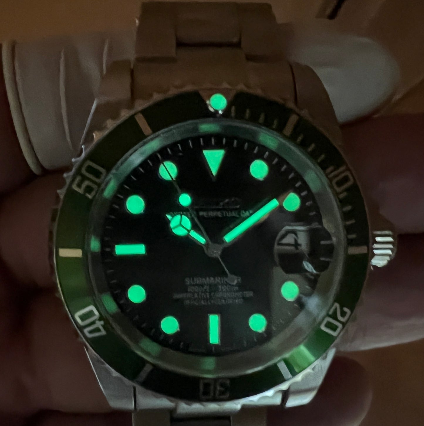SEIKOMOD|VINTAGE SUBMARINER 16610LV LIME GREEN BEZEL HOMAGE 40mm